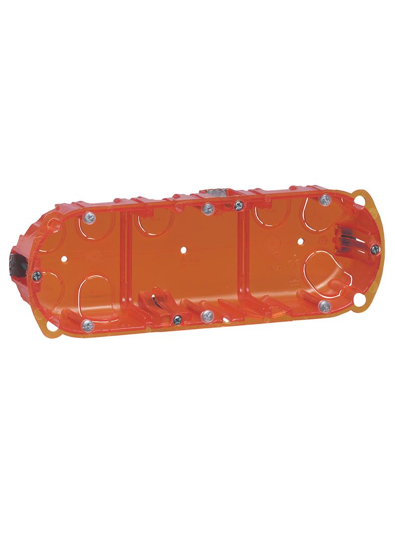 BATIBOX PUSZKA POTRÓJNA DOSTOSOWANA DO KAŻDEJ ŚCIANY 40 MM, Legrand