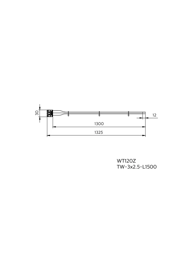 Akcesorium Coreline WT120Z TW-3x2,5-L1500 5 lat gw. PHILIPS