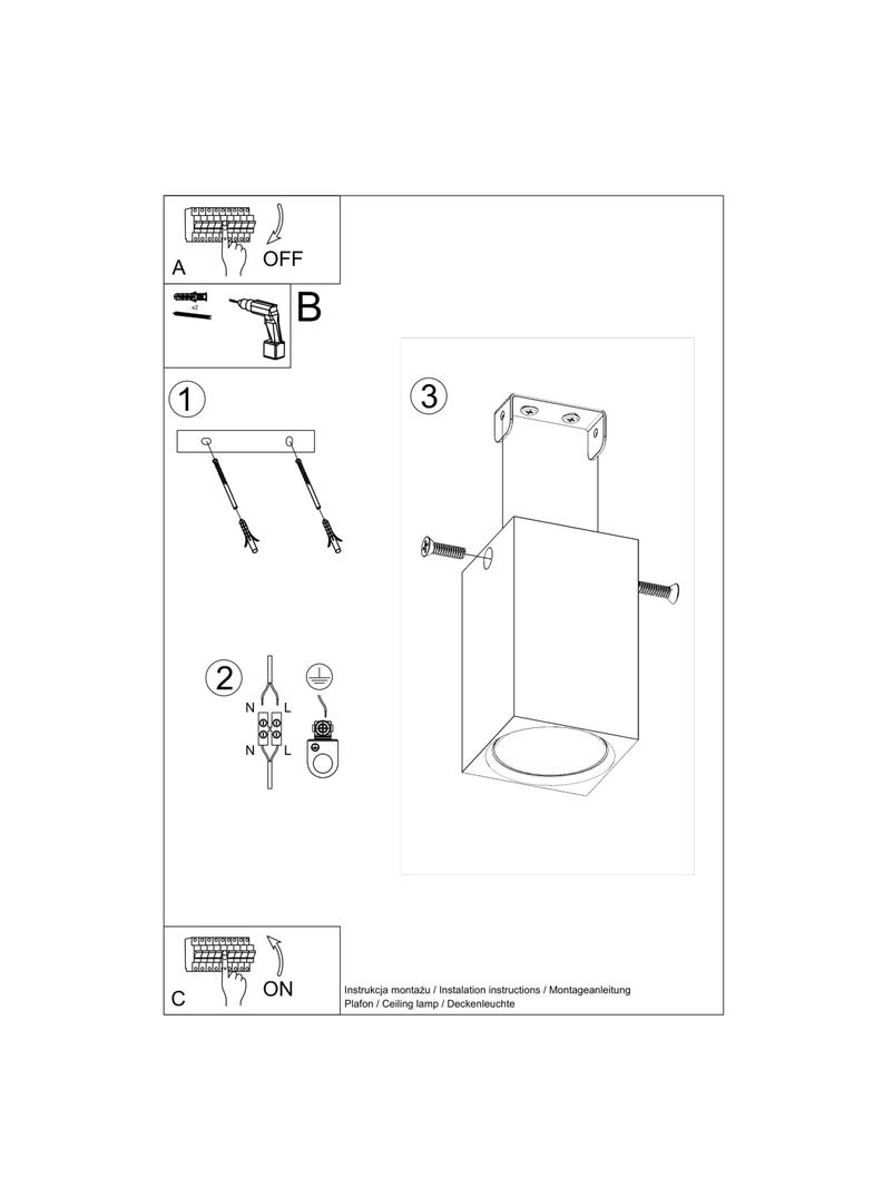 Sollux Plafon KEKE 10 dąb SL.1040
