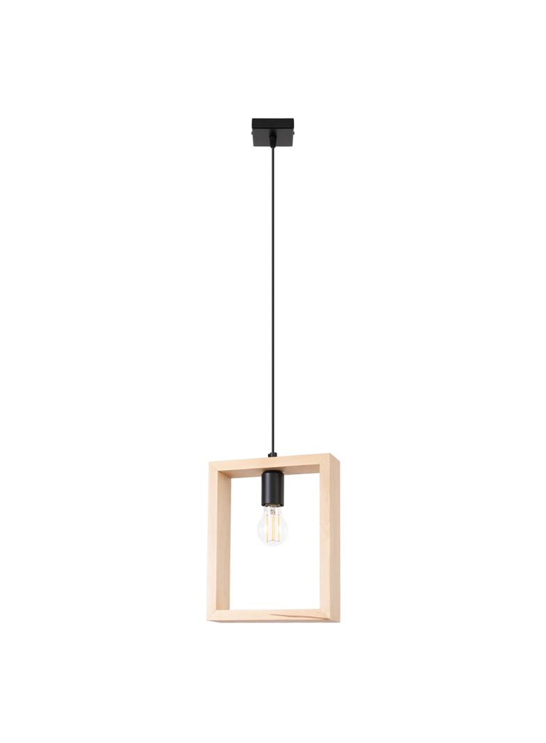 Lampa wisząca ARIES naturalne drewno