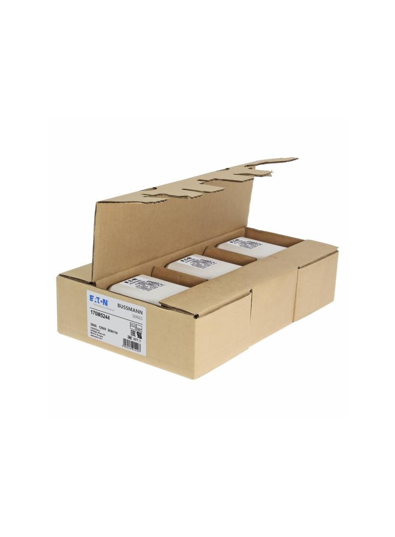FUSE 500A 1250V 2KN/110 AR CU Wkładka szybka 500A AC 1250V rozmiar 2 61x77x138 mm aR DIN I 170M5244