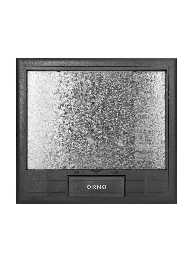 Puszka podłogowa na gniazda modułowe 6 x 45x45mm lub 12 x 22,5x45mm, pokrywa: materiał własny, czarn