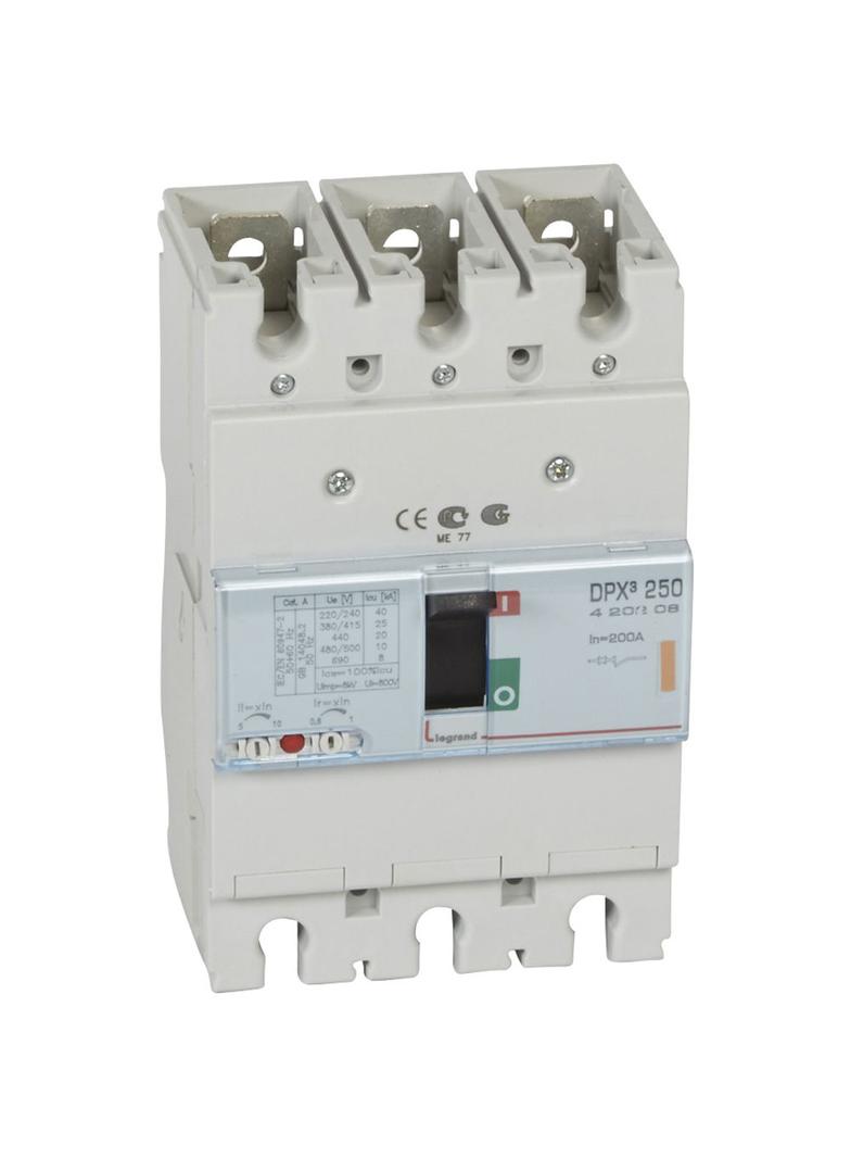 Wyłącznik DPX3 250 3P 200A 25Ka 420208 LEGRAND