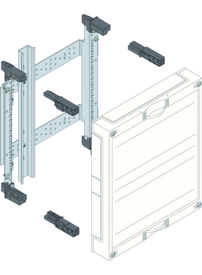 univers N Blok dla zacisków szeregowych pionowych 300x250mm UD21A2 HAGER