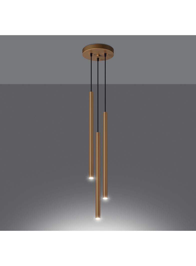 Sollux Lampa wisząca PASTELO 3P złota SL.1172