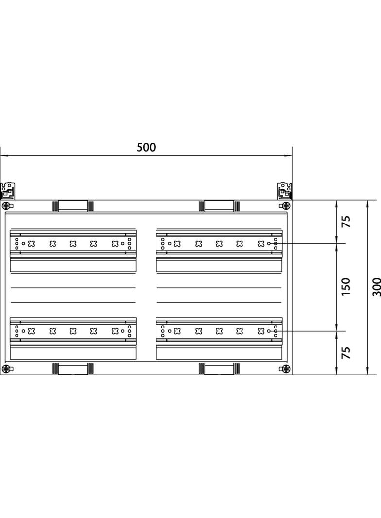 univers N HC 300x500mm zestaw do zabudowy aparatury modułowej 4x12 M UC22MG HAGER