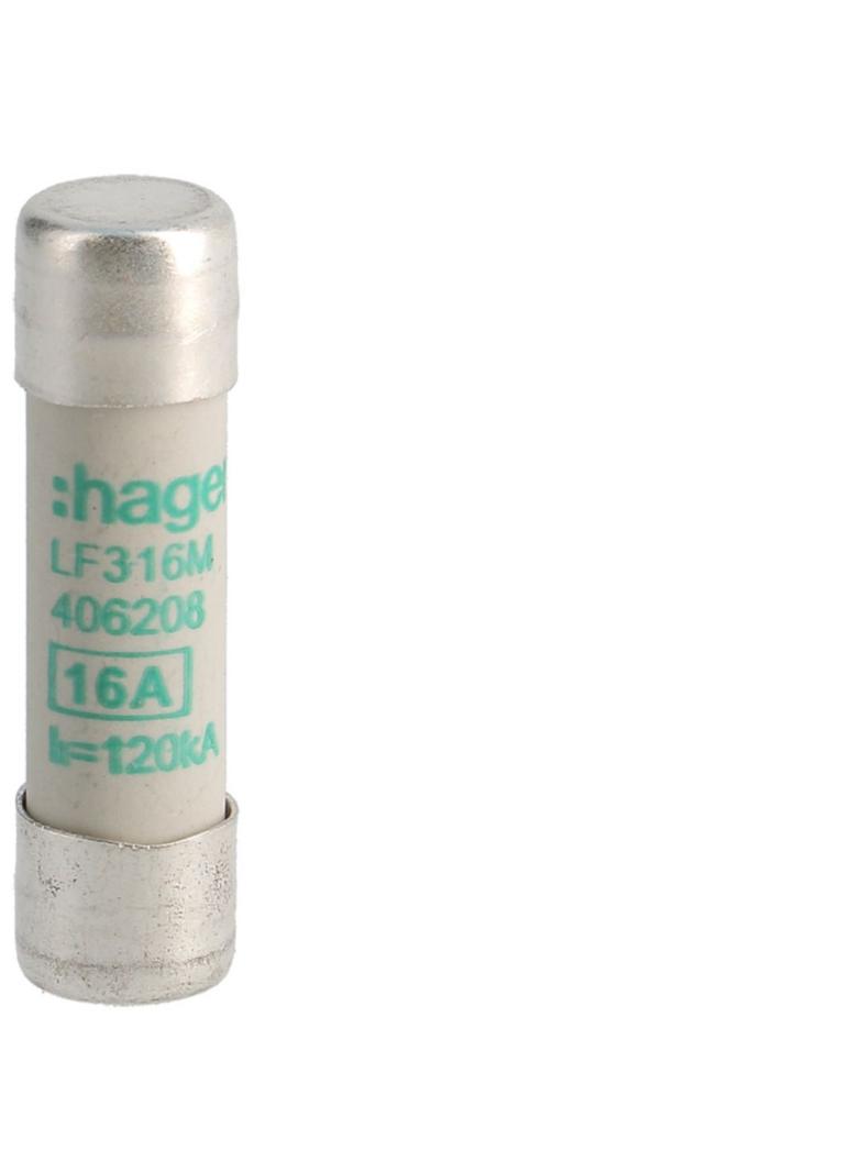 Wkładka bezpiecznikowa cylindryczna CH-10 10x38mm aM 16A 500VAC LF316M HAGER