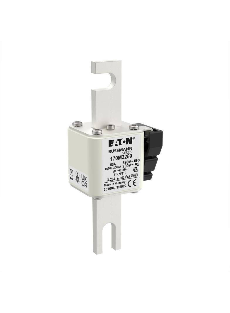 50A 690V 1*KN/110 aR INDICATOR FUSE Wkładka szybka 50A AC 690V compact DIN 1 45x58x134 mm, 170M3259