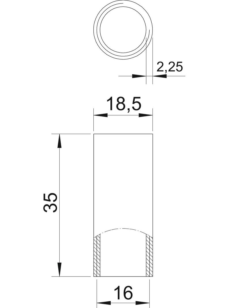 SVM16 W ALU, Mufa rurowa alu