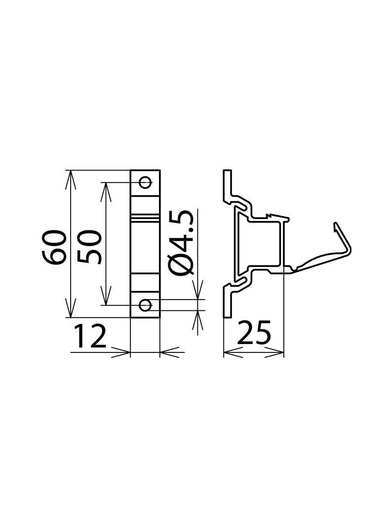 Łącznik szynowy izolowany, kolor czarny