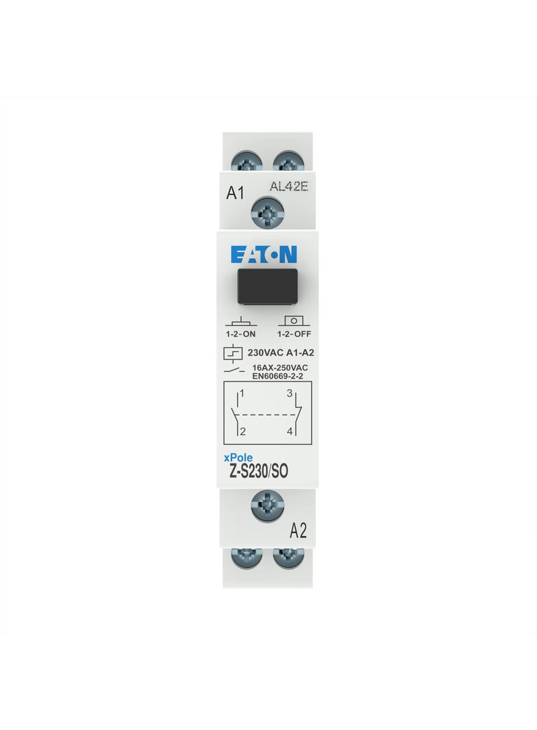 Z-S230/SO Przekaźniki impulsowy bistabilny bez funkcji sygnalizacji diodą LED 16A 230V 1Z 1R 265283 EATON