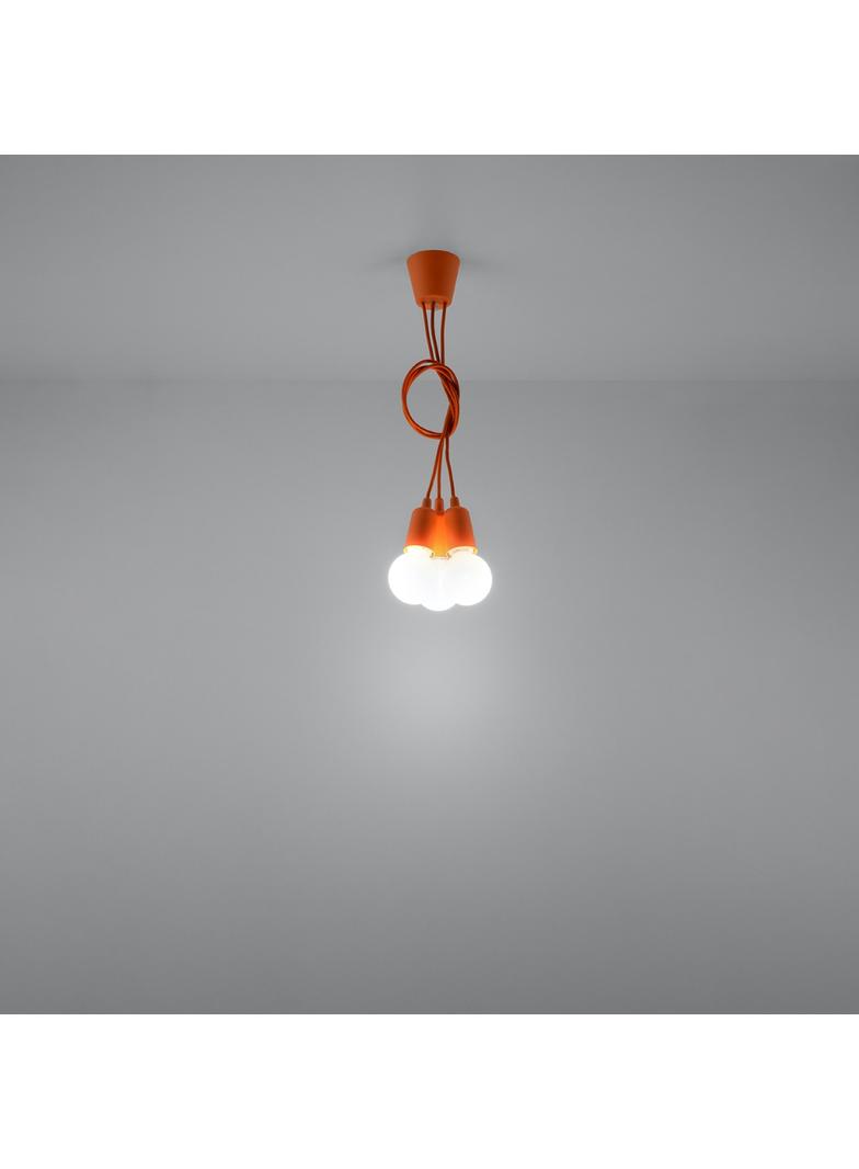 Sollux Lampa wisząca DIEGO 3 pomarańczowy SL.0585