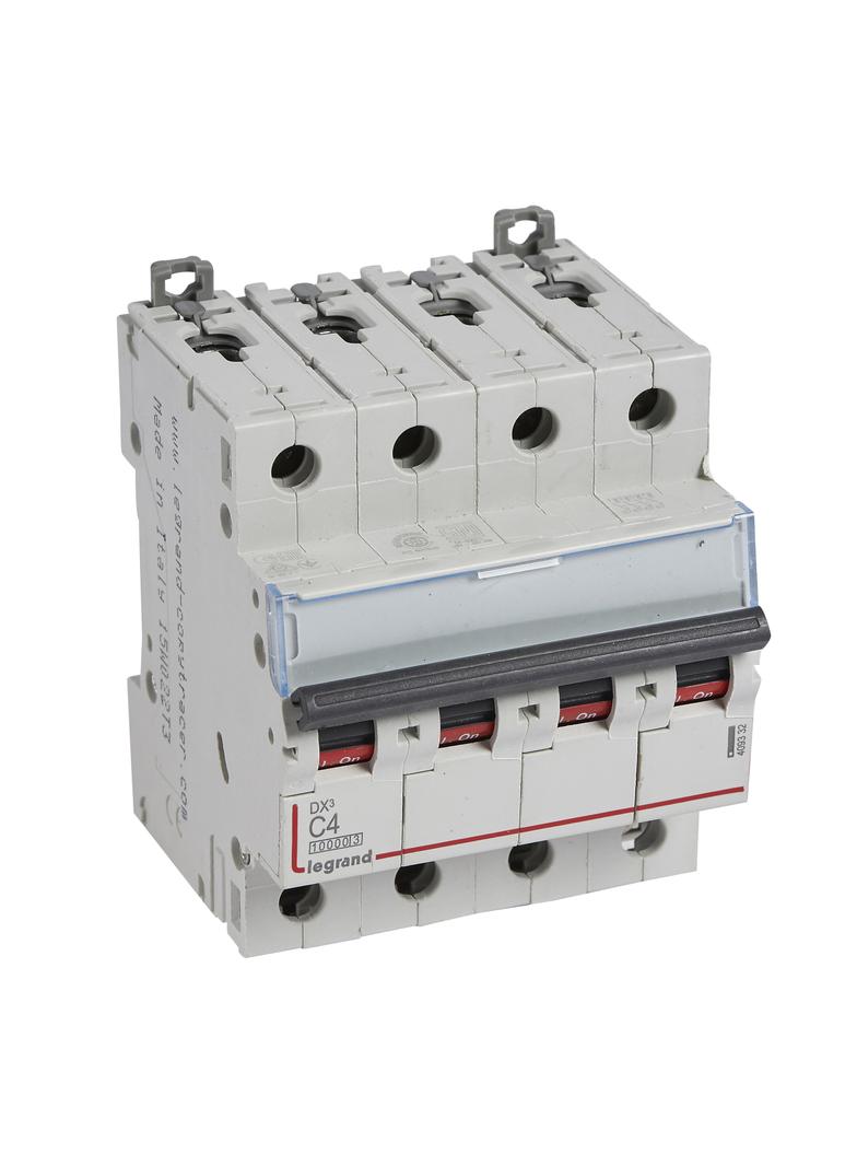 WYŁĄCZNIK NADPRĄDOWY S 314 4P C 4A 10000A SERII DX3, Legrand