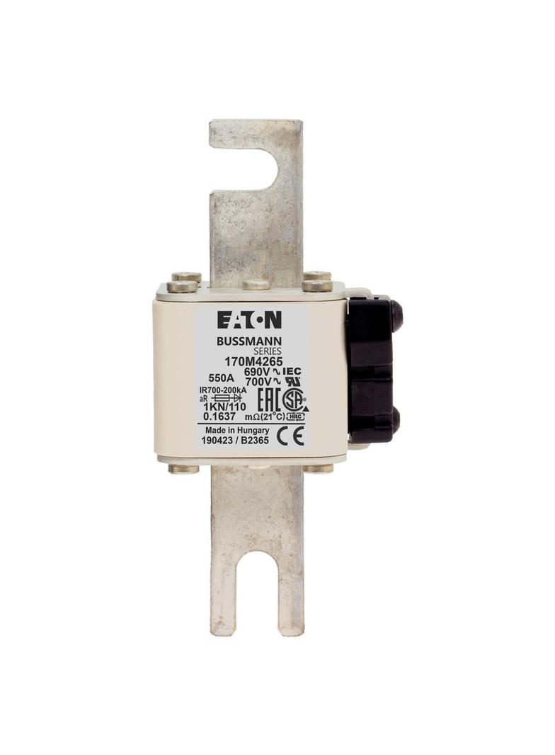 550A 690V 1KN/110 aR INDICATOR FUSE Wkładka szybka 550A AC 690V DIN 1 53x69x138 mm aR DI 170M4265 EA