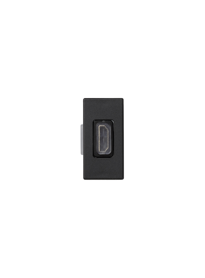 Simon Connect Płytka K45/2 adapter HDMI-HDMI 225x45mm + wkład szary grafit K129B/14 KONTAKT