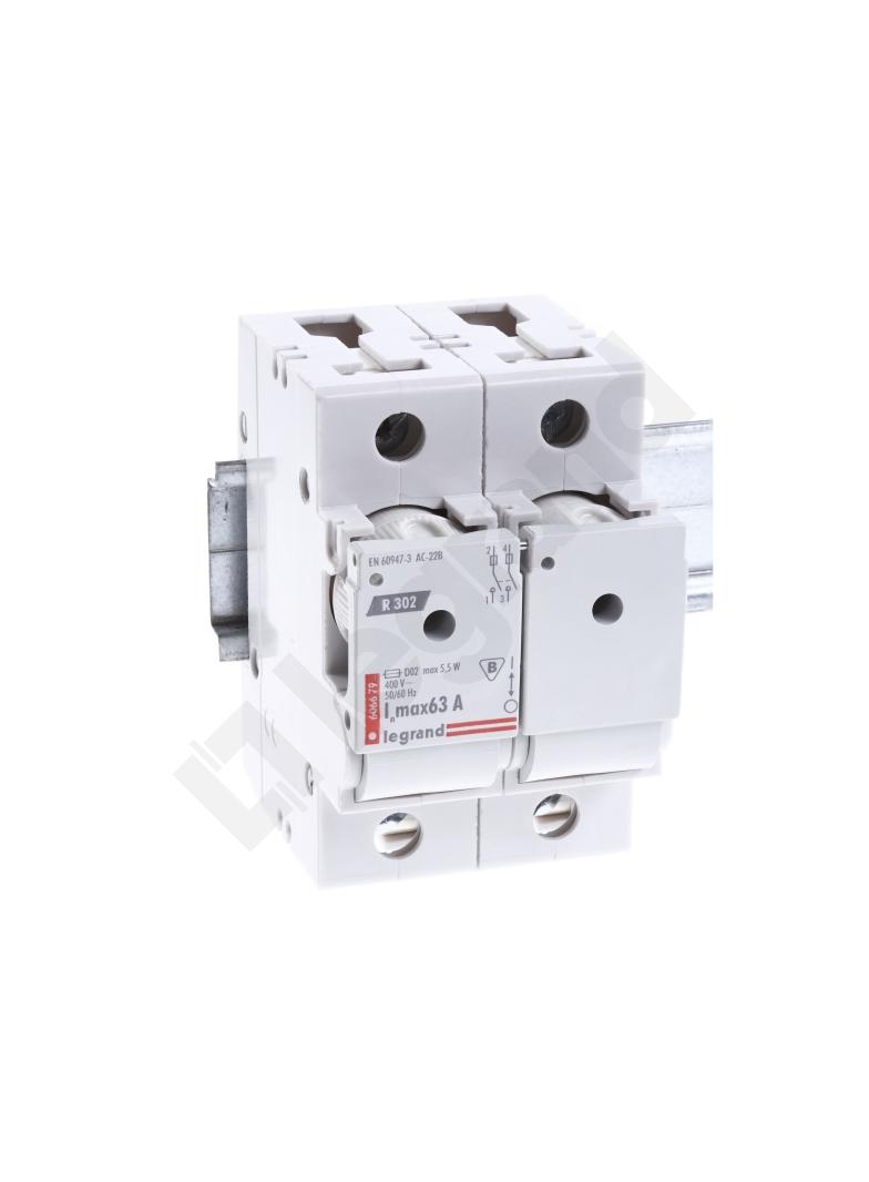 Rozłącznik Bezpiecznikowy 2P 63A D02 R302 Maks /Bez Wkładek/ 606679 LEGRAND