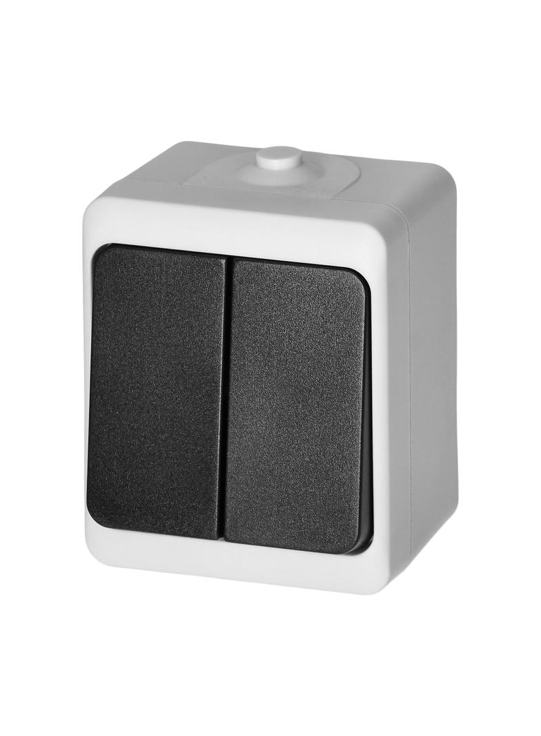 Łącznik świecznikowy AQUATIC MINI IP54, 10A, 230V AC, biało-czarny OR-OE-7301/WB ORNO