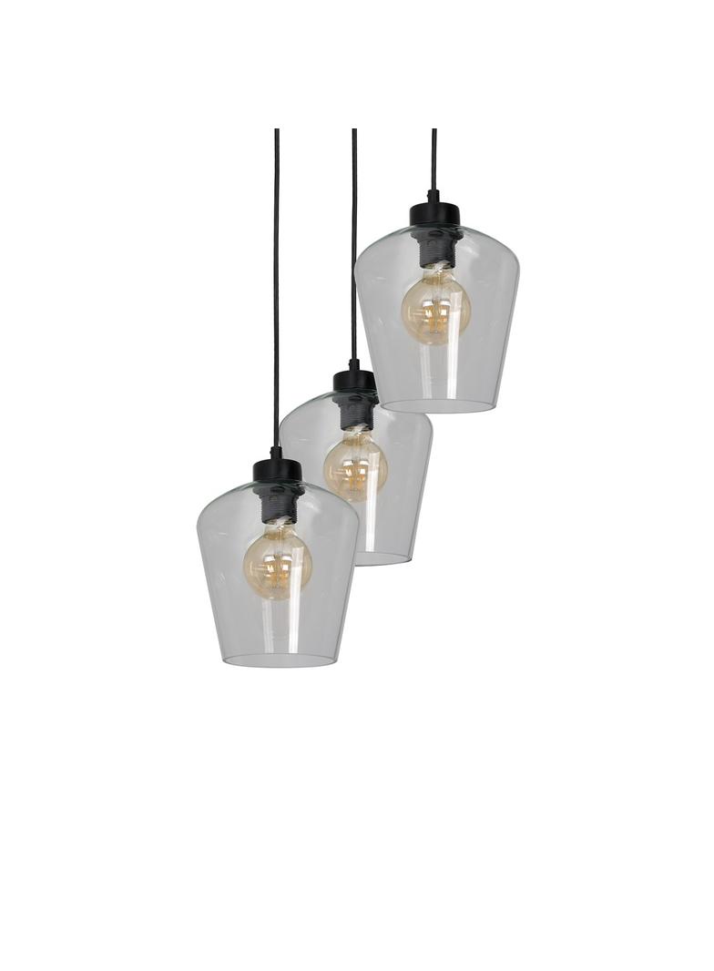 Milagro lampa wisząca Santiago Clear 3xE27 czarna MLP6611
