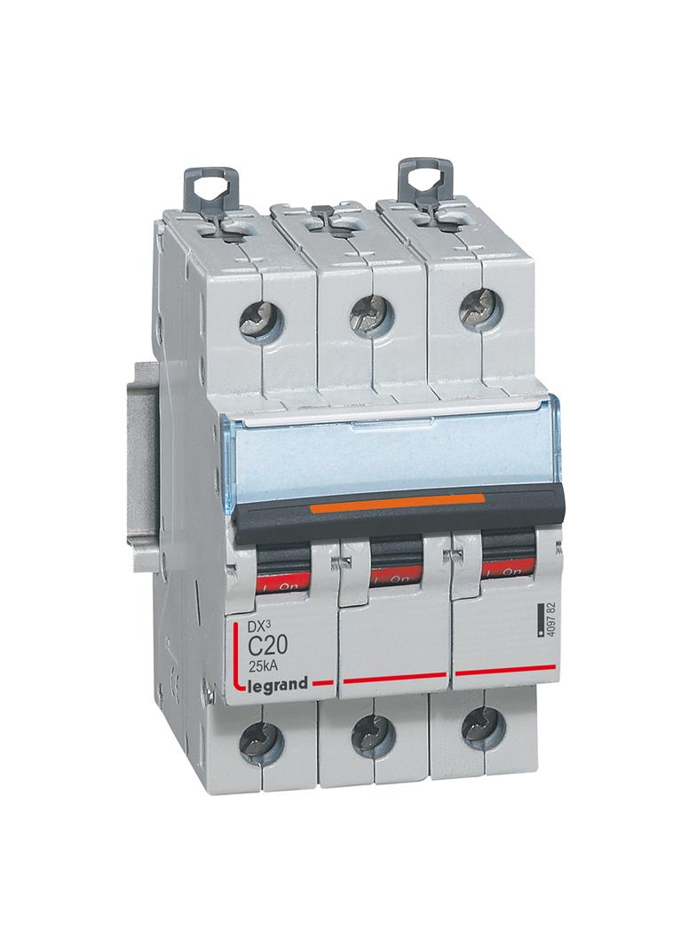 Wyłącznik Nadprądowy S323 C20 3P 20A 25Ka DX3 409782 LEGRAND