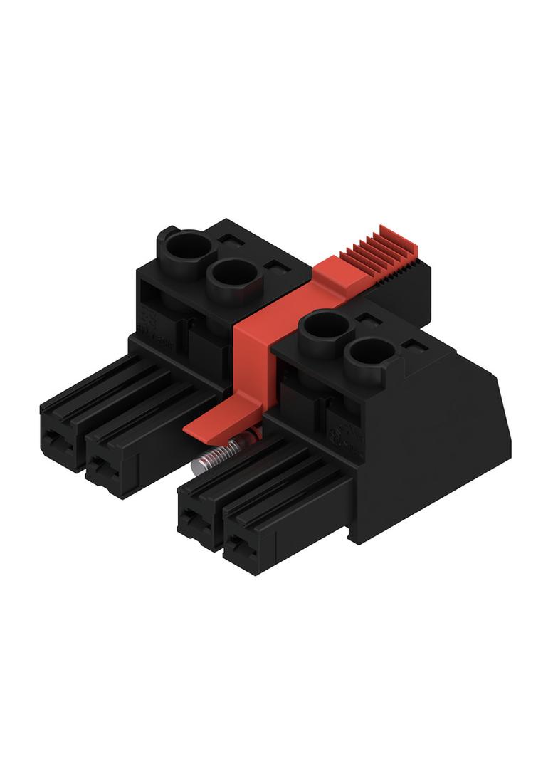 BVZ 7.62IT/04/180MSF3 SN BK BX Wtyk PCB (złącze wiązki), 7.62 mm, Liczba biegunów: 4, Przyłącze z jarzmem /32szt./ 1312720000 WEIDMÜLLER