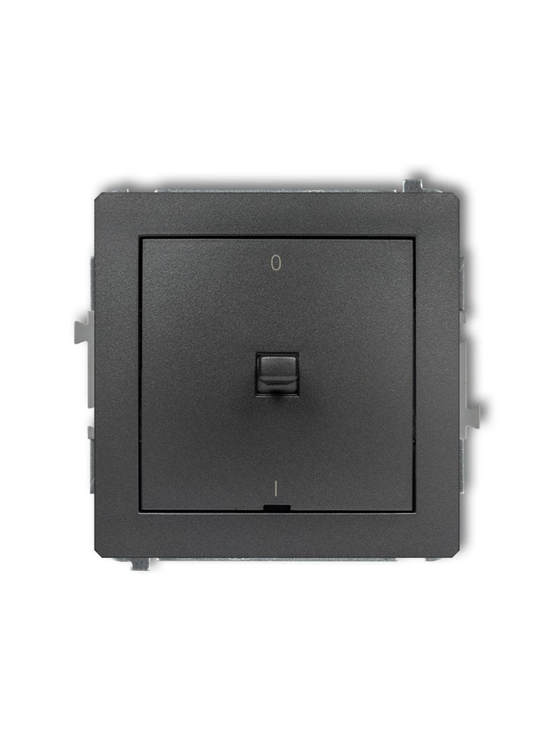 DECO Mechanizm łącznika dwubiegunowego w stylu amerykańskim grafitowy