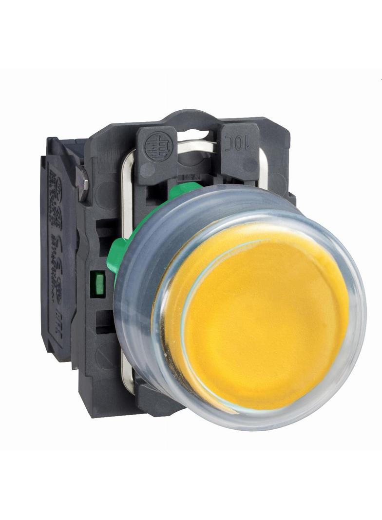Harmony XB5 Przycisk okapturzony żółty bez podświetlenia plastikowy