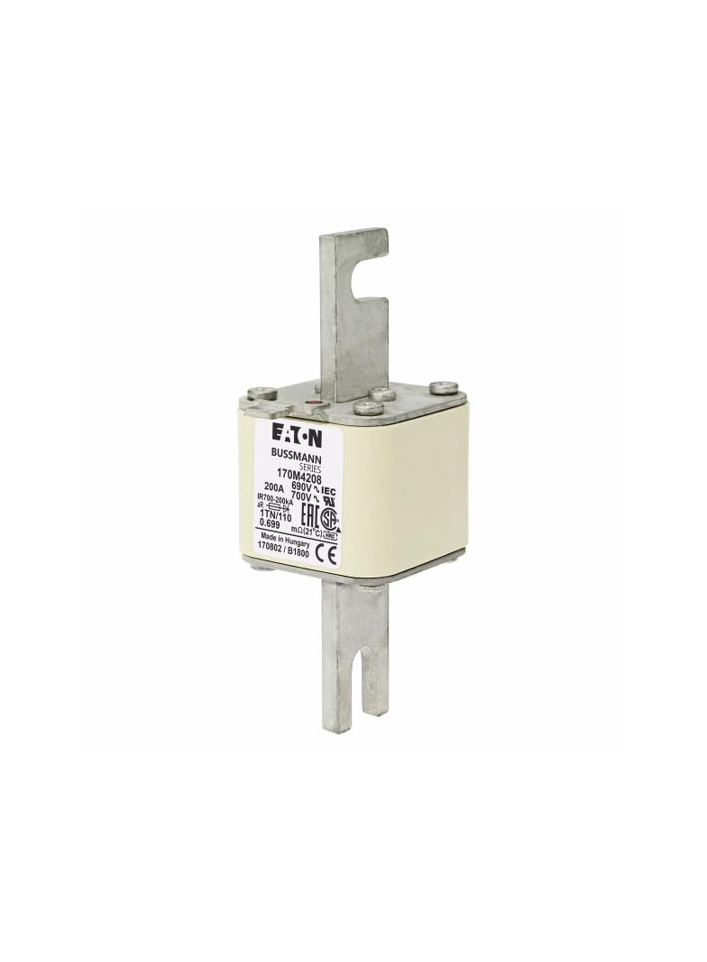 200A 690V 1TN/110 aR INDICATOR FUSE Wkładka szybka 200A AC 690V DIN 1 53x66x138 mm aR DI 170M4208 EA