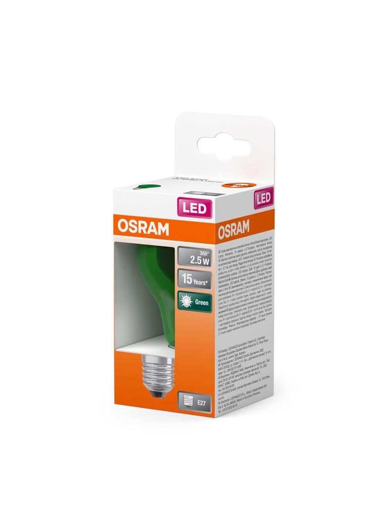 Lampa LED STAR CL A Green 15 non-dim 4W E27