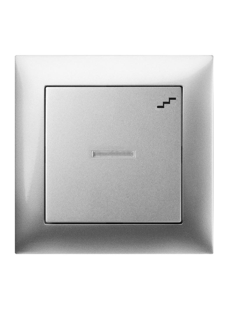 ŁPT SENTIA schodowy z podświetleniem srebro połysk     IP 20