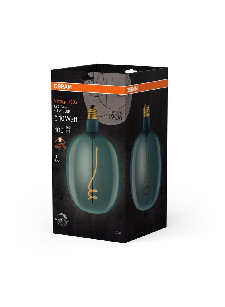Lampa LED Vintage 1906 BALLON BLUE dim 4,5W/816 E27