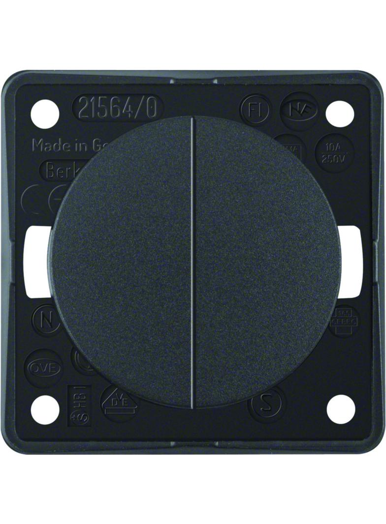 Łącznik wieloklawiszowy przyciskowy; antracyt mat; Integro Flow/Pure 936752505 HAGER