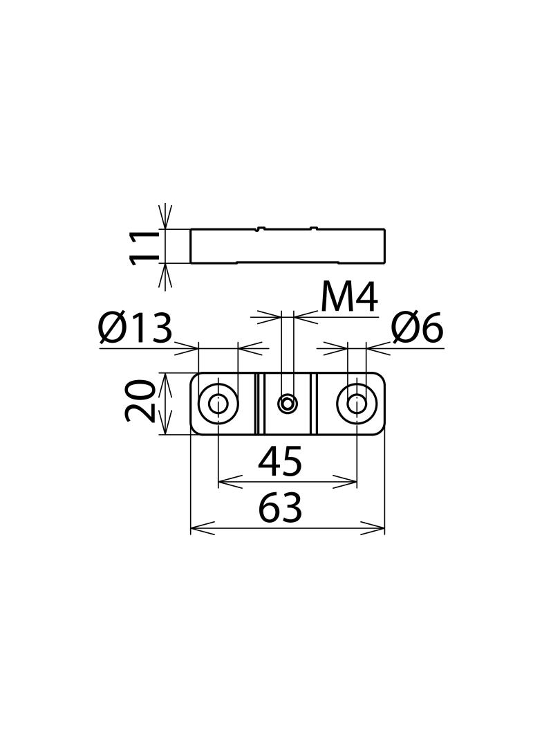 Podkładka do izolowanego montażu szyny C
