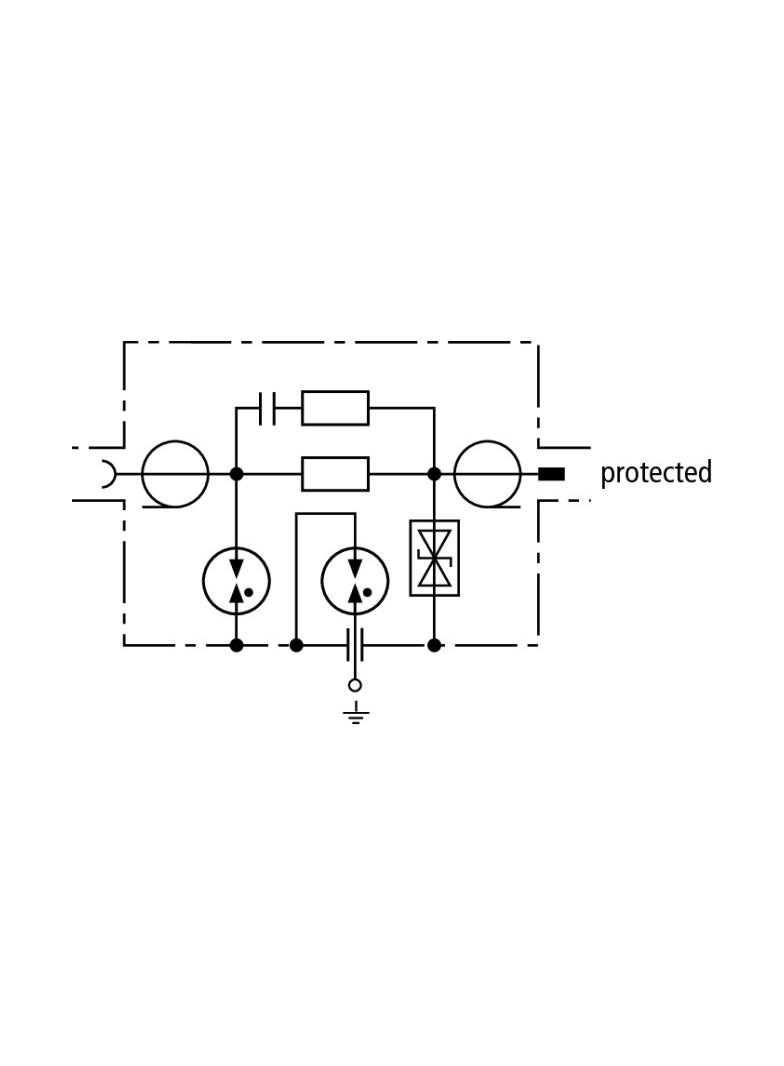 Ogranicznik przepięć do ochrony kamer, gniazdo/wtyk BNC