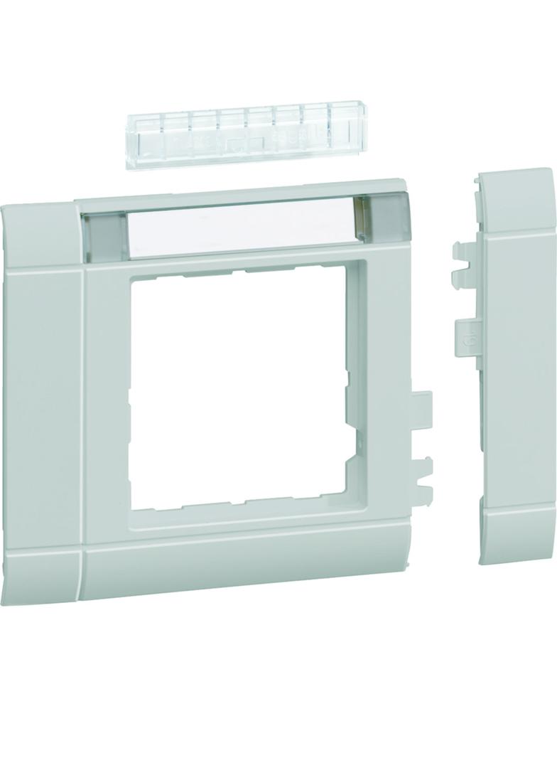 tehalit.WA Maskownica 80mm 1-kr 50x50mm pole opis. PC-ABS bezhalog. jasnoszary GR0802B7035 HAGER