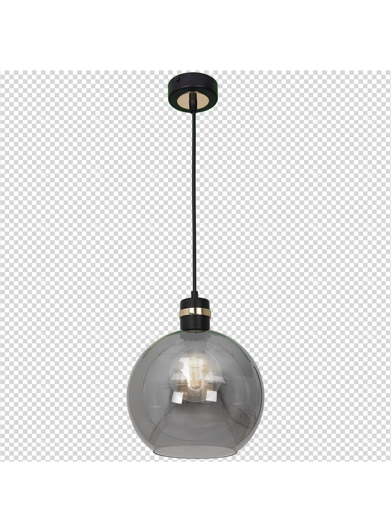 MILAGRO Lampa wisząca OMEGA BLACK/GOLD 1xE27