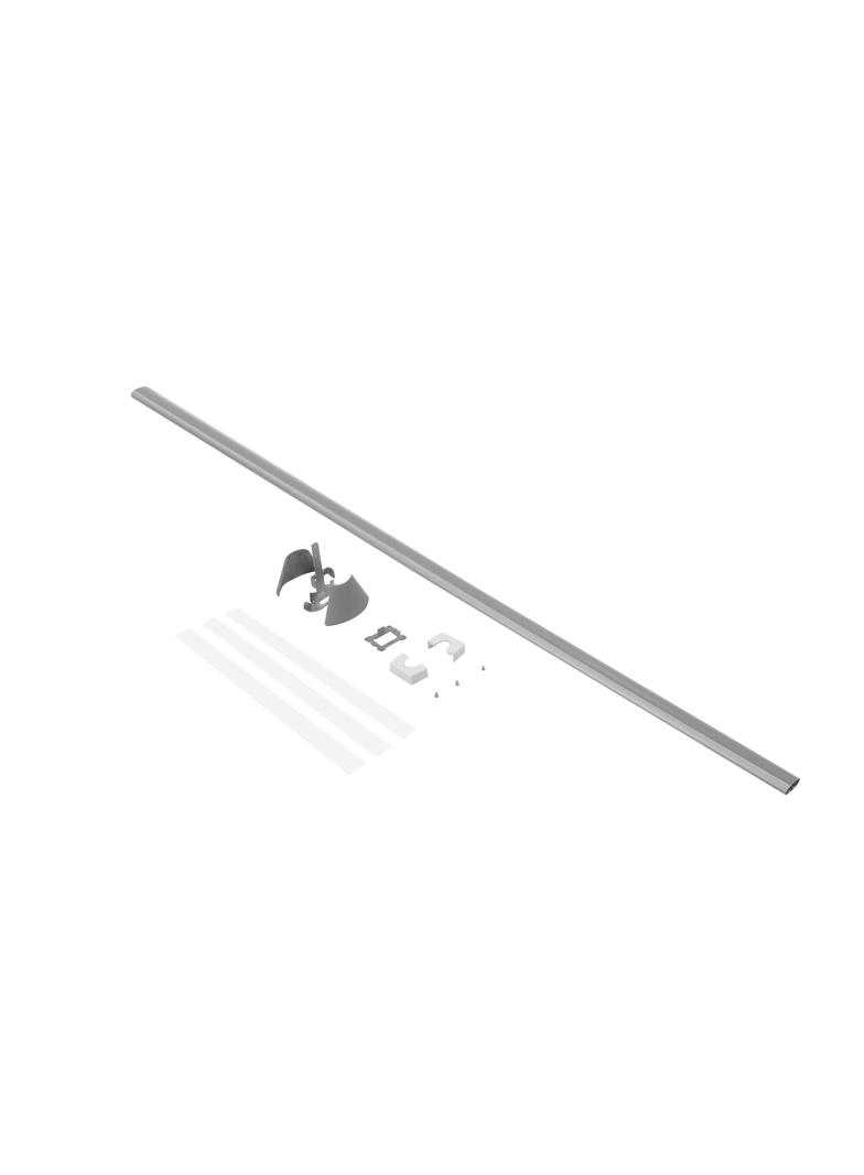 Zestaw do zasilania minikolumny 1-komorowej 2-stronnej, biały, Legrand