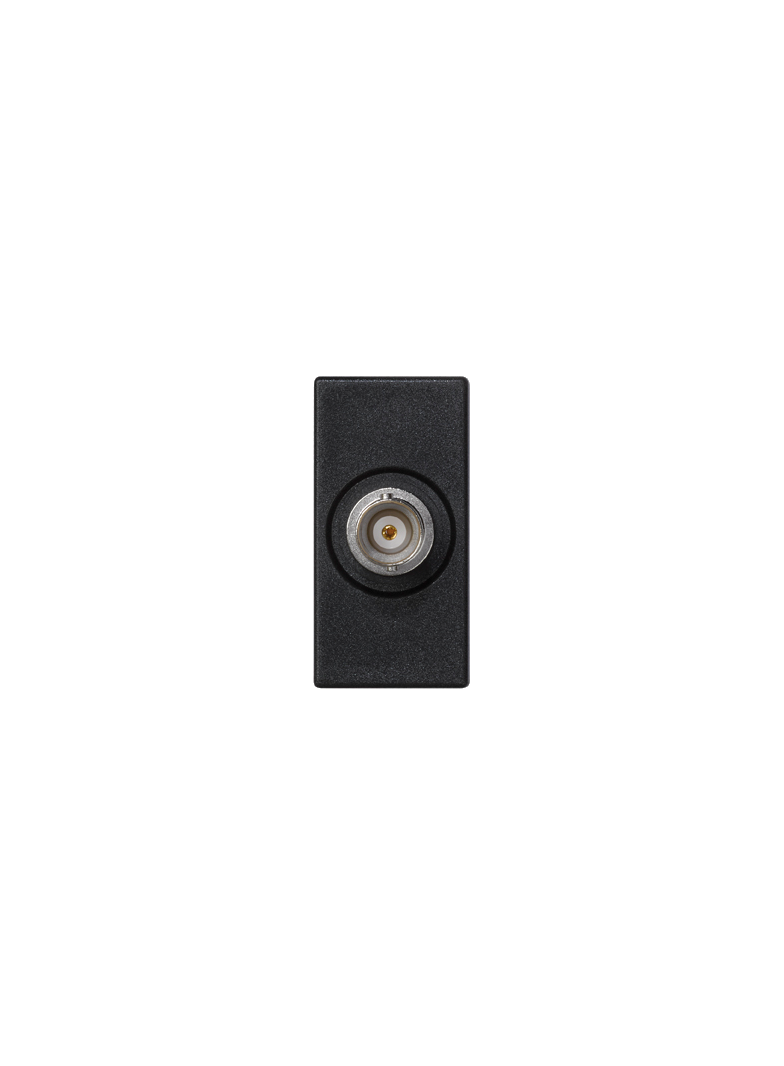 Simon Connect Płytka K45/2 złącza BNC 225x45mm+wkład szary grafit