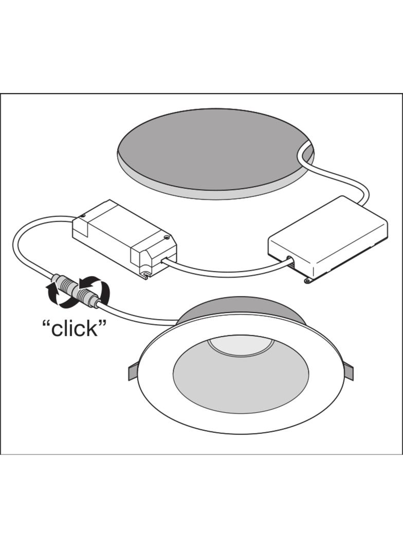 DOWNLIGHT UGR19 DN195 PFM 21W 830 DALI WT LEDV LEDVANCE