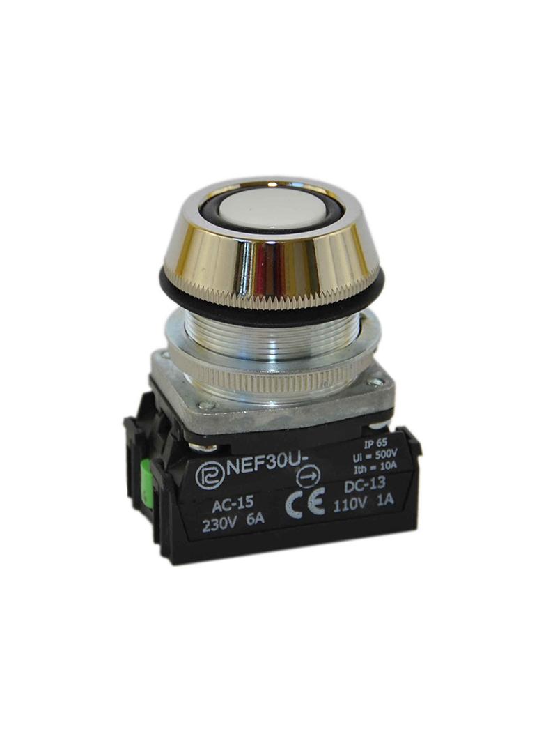 Przycisk NEF30-UKX/W3 biały W0-NEF30-UK X/W3 B PROMET