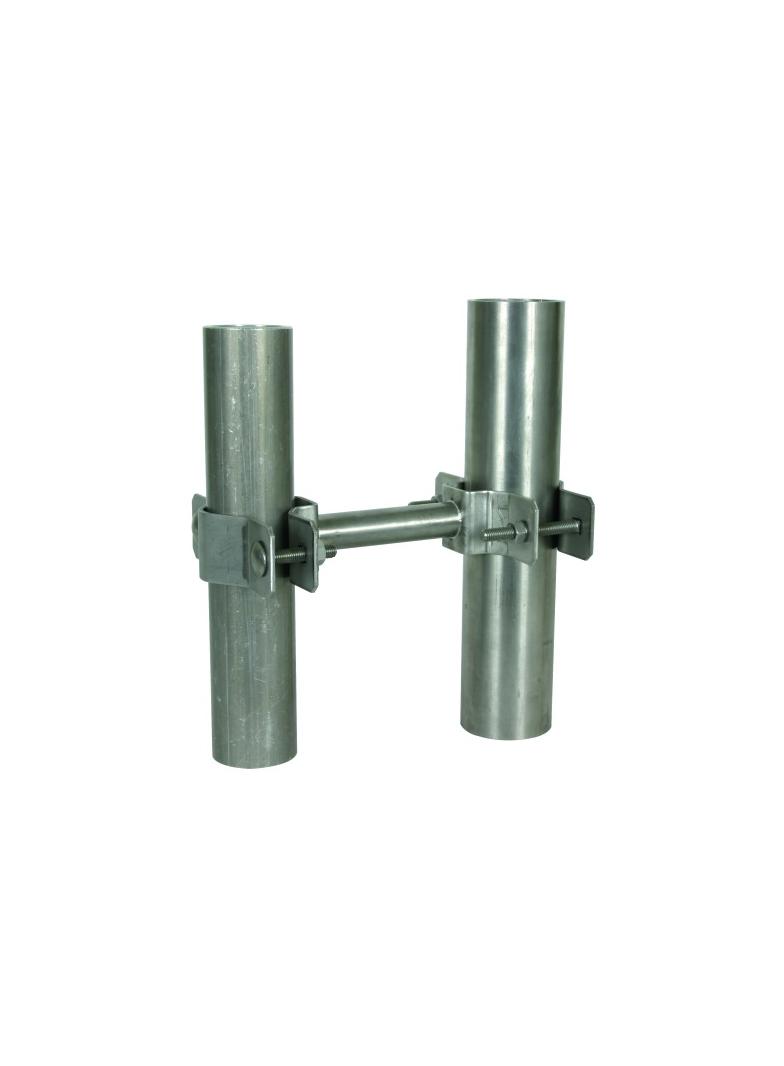 Element mocujący dystansujący do rur D 40 mm / D 45-65 mm o dł. 95 mm, stal nierdzewna NIRO