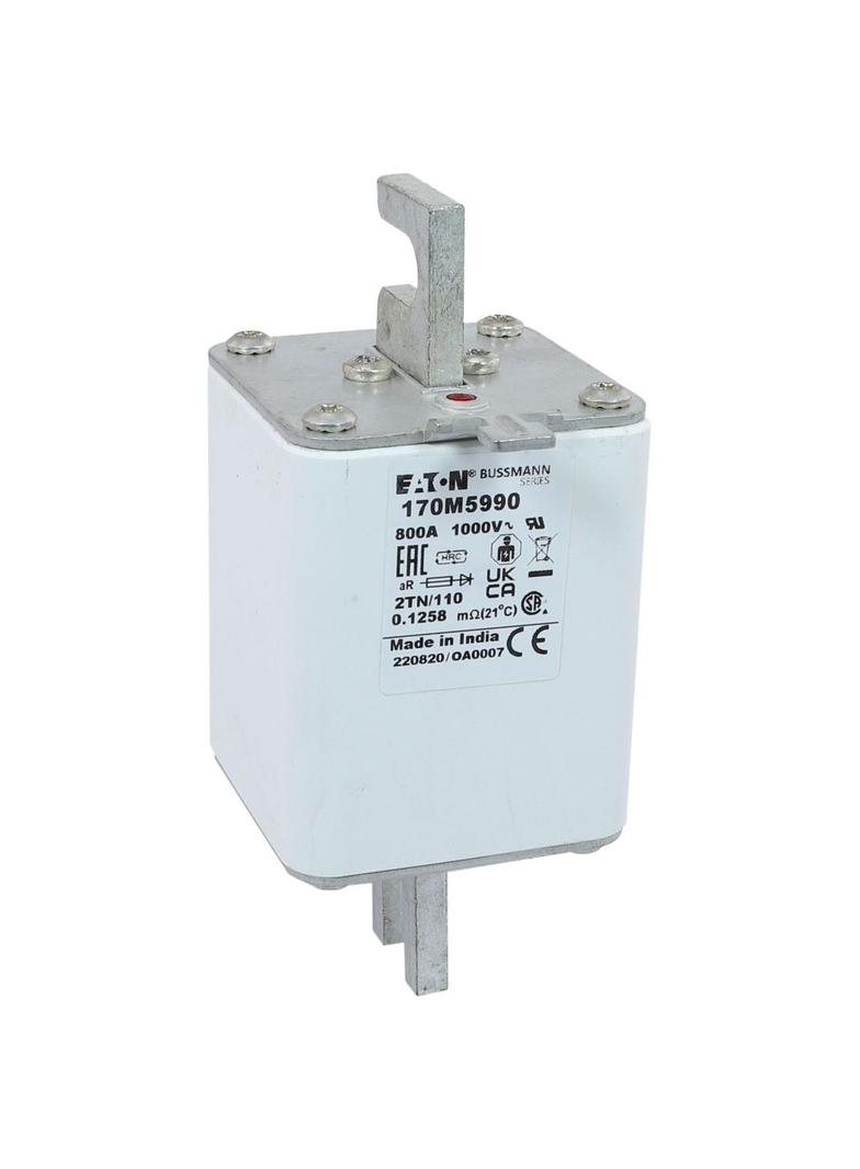 800A 1000V 2TN/110 aR INDICATOR FUSE Wkładka szybka 800A AC 1000V DIN 2 59x75x138 mm aR, 170M5990 EA