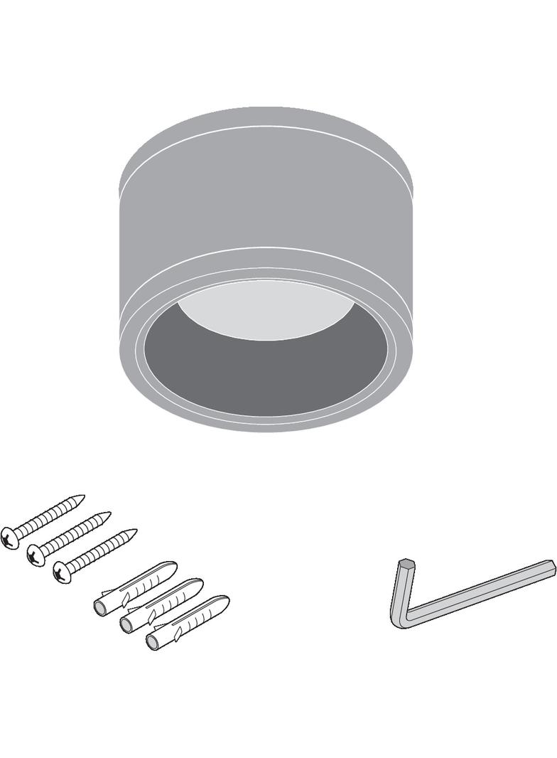 Oprawa DOWNLIGHT SURFACE DN 90 P 15W 840 60D IP65 BK