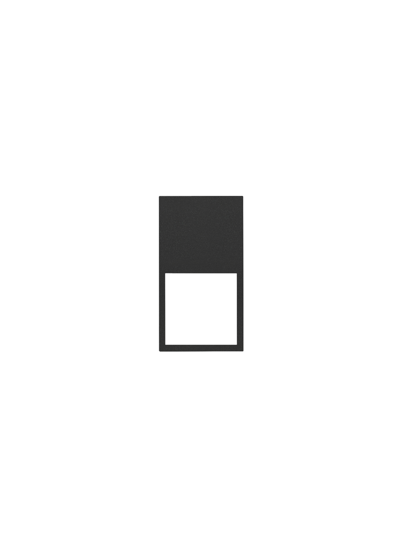 Simon 100 Ramka minimal pionowa 2-krotna 2x1/2 czarny mat 10002620-238 KONTAKT