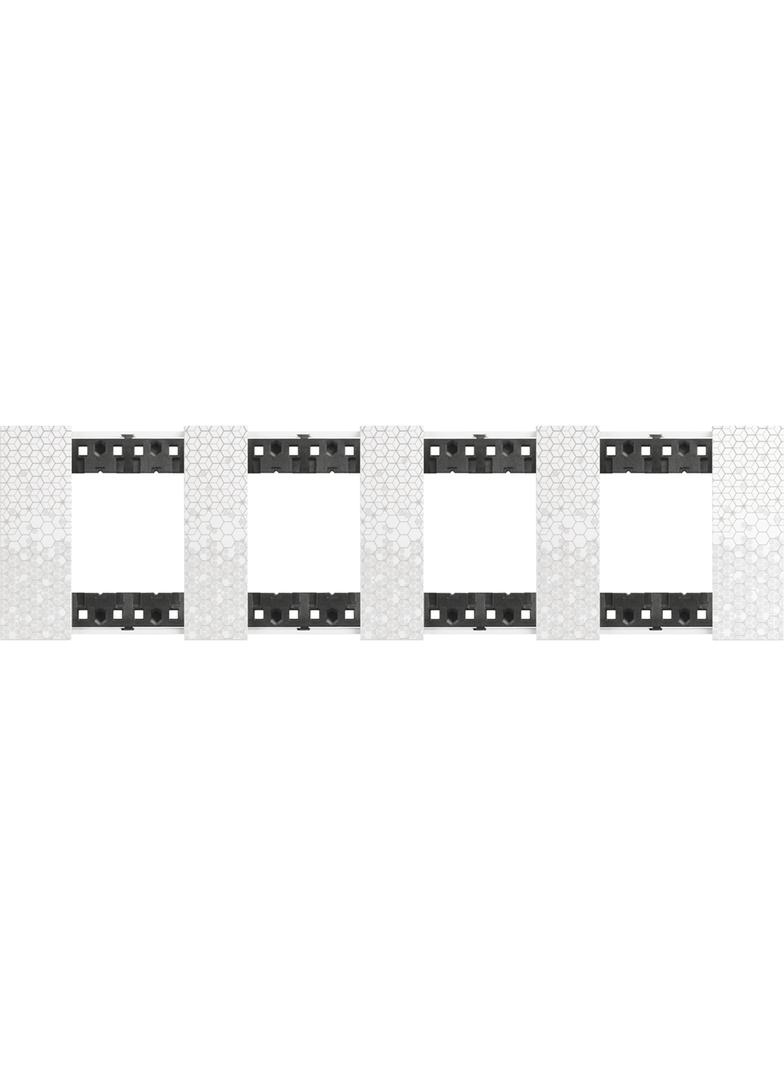Living Now - Ramka 4x2 Moduły - Pixel Bticino KA4802M4MW LEGRAND