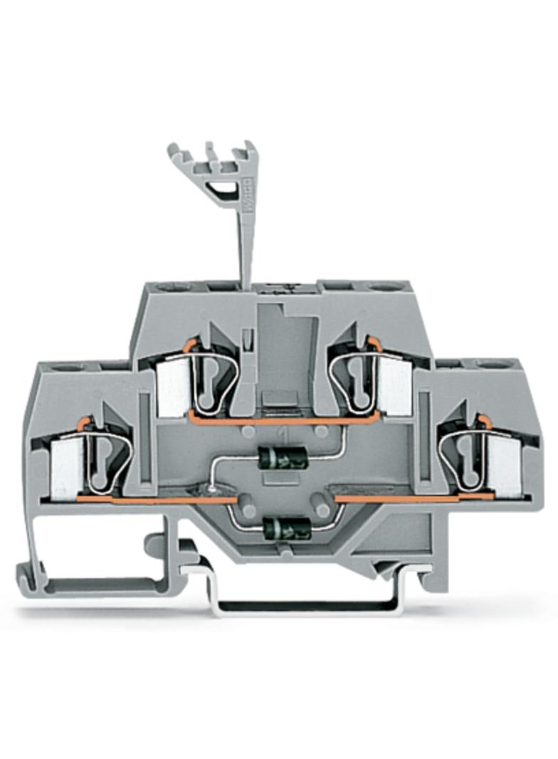 dwupiętrowa złączka diodowa 4 mm2