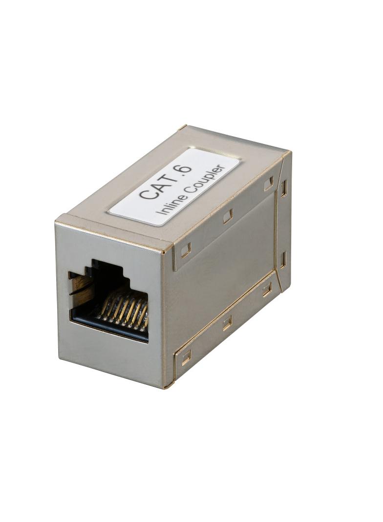 Adapter modulowy 2xRJ45 kat. 6 STP metalowa obudowa