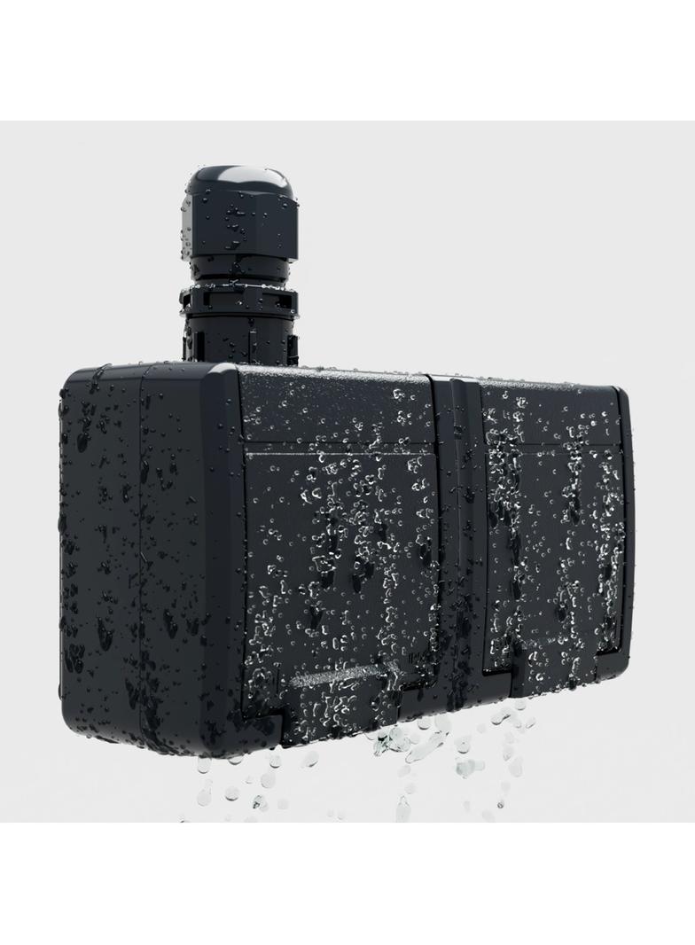 AQUANT 2K gniazdo natynkowe podwójne z uziemieniem 2x2P+Z poziom IP 65 - kolor antracytowy 5042-67 EP Nasielsk