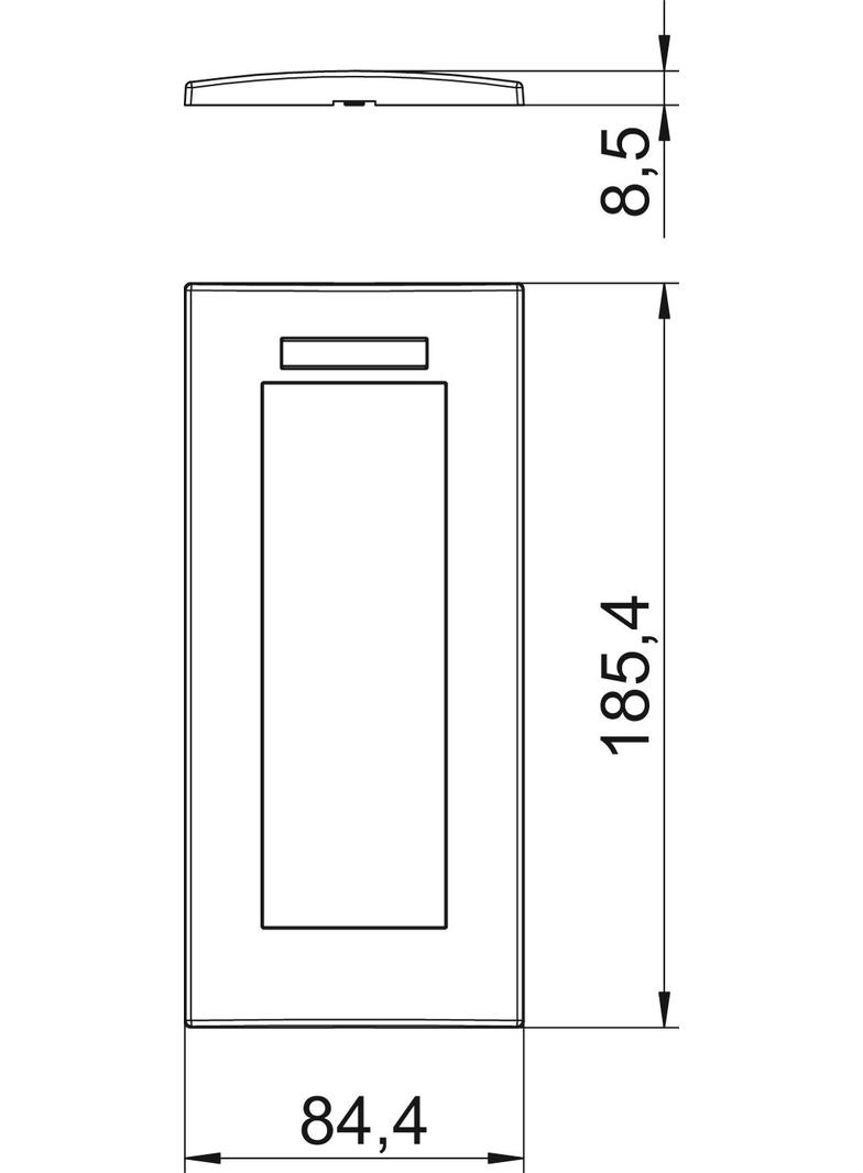 AR45-BSF3 SWGR, Ramka montażowa, Modul 45, potrójna