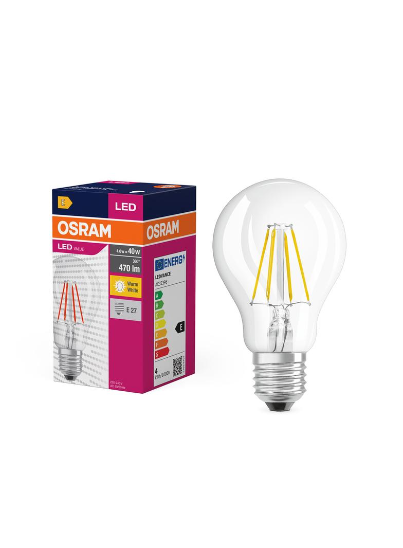 Lampa LED VALUE Classic A40 non-dim Filament 4W 827 E27