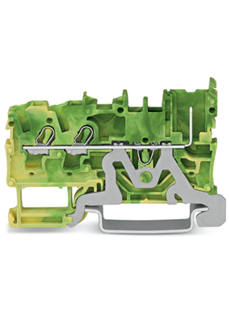 X-COMS złączka bazowa 2-prz./2-pin. żółto-zielona